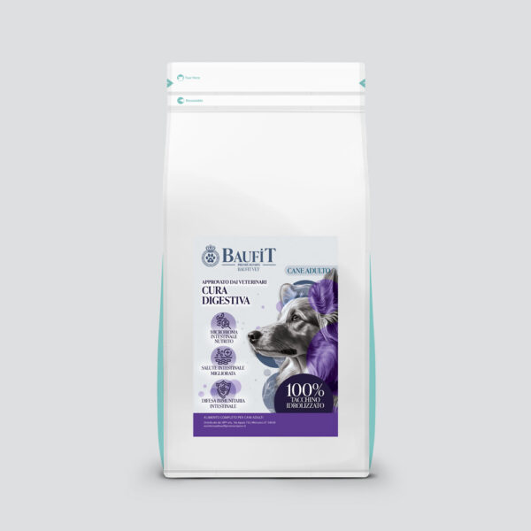 Crocchette per Cane Adulto Baufit – Vet Cura Digestiva al Tacchino Idrolizzato