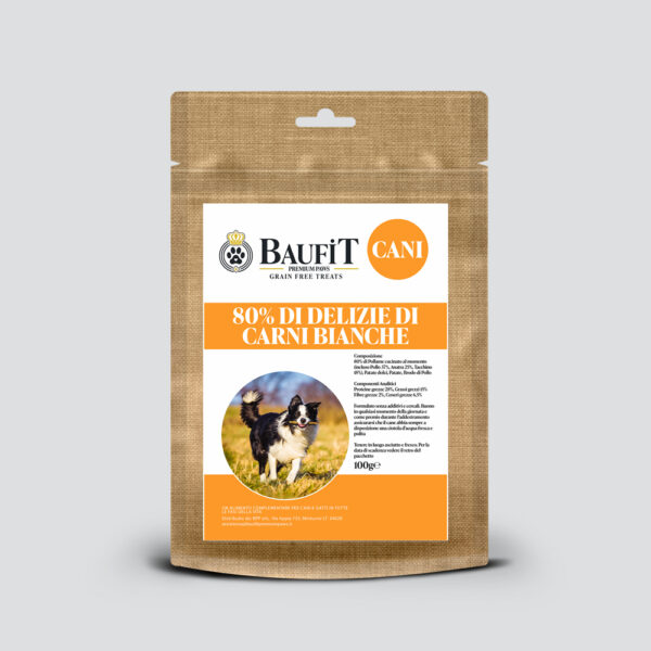 Snack Training per Cane Baufit – Carni Bianche