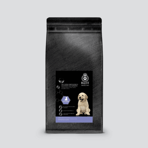 Sacco di crocchette linea Imperial Baufit per cuccioli al gusto Tacchino